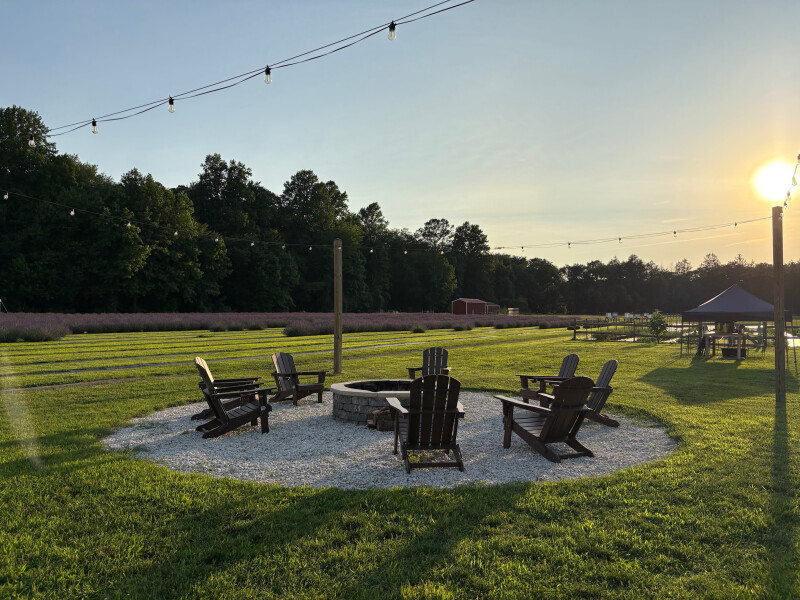 Farm fields at Abbotts & Oak Farms, a Harvest Hosts overnight stay location